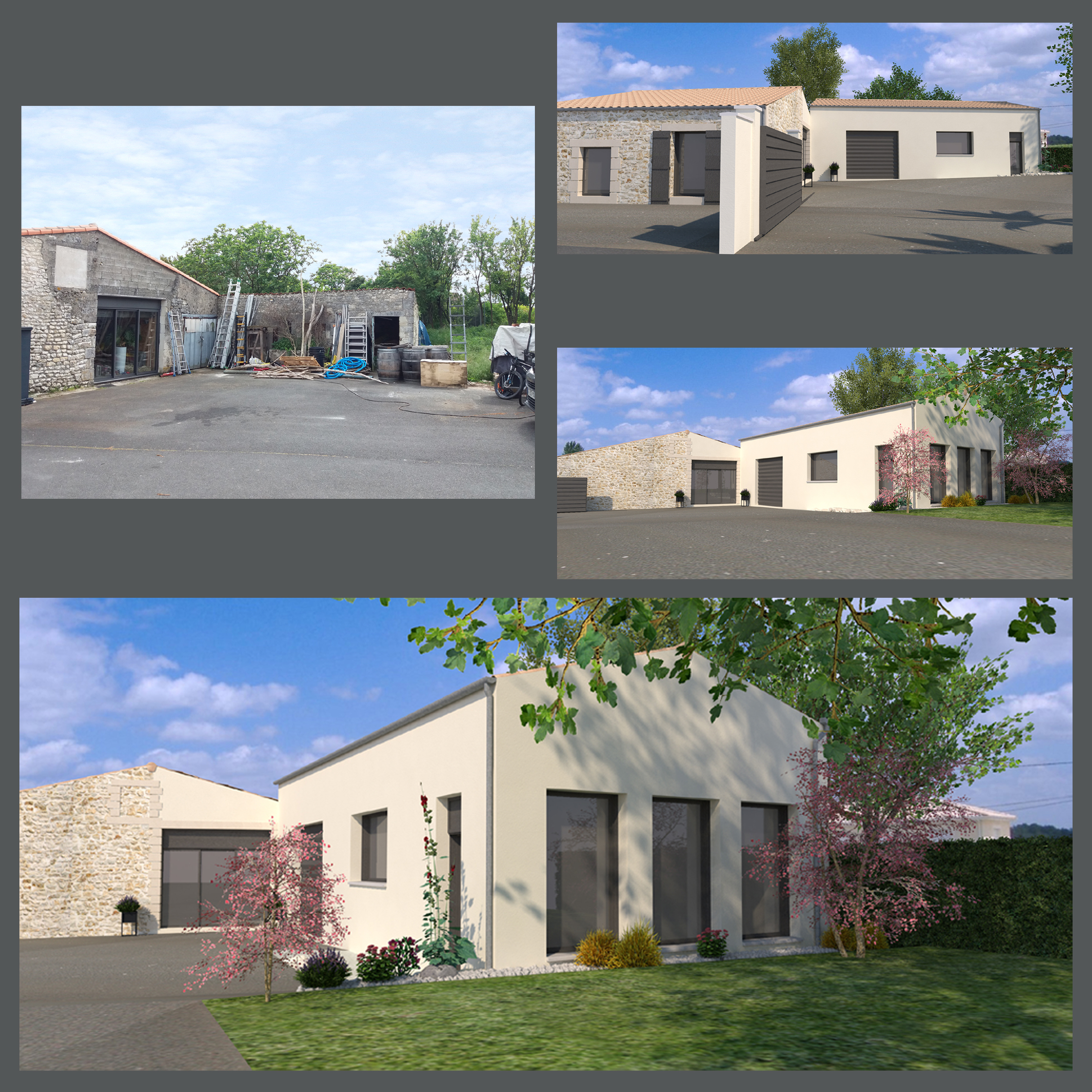 perspectives, visuels 3D, extension garage